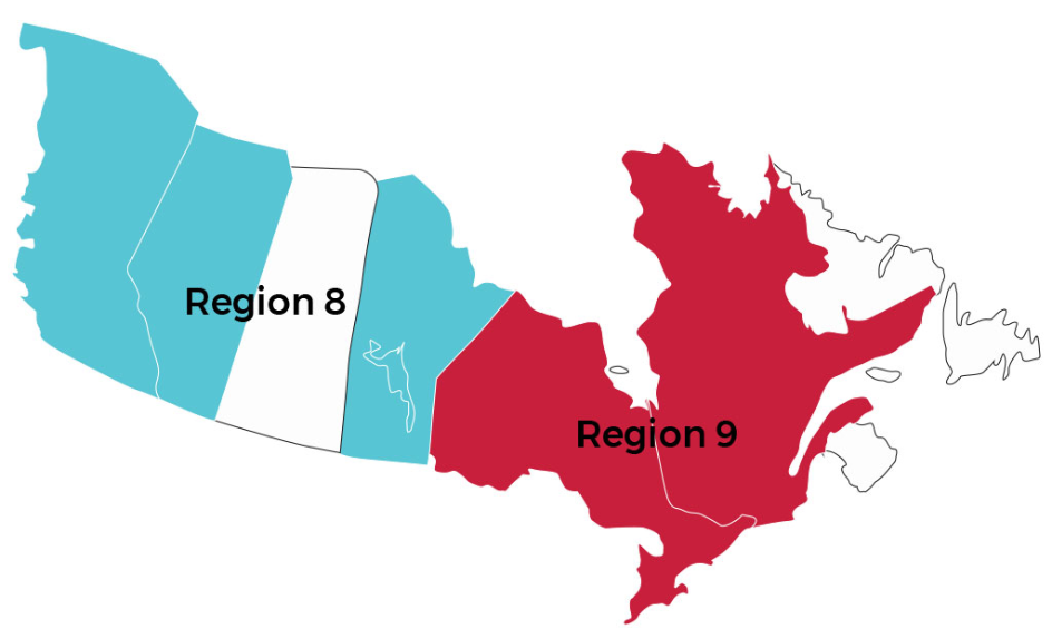 TDANA regions canadamap